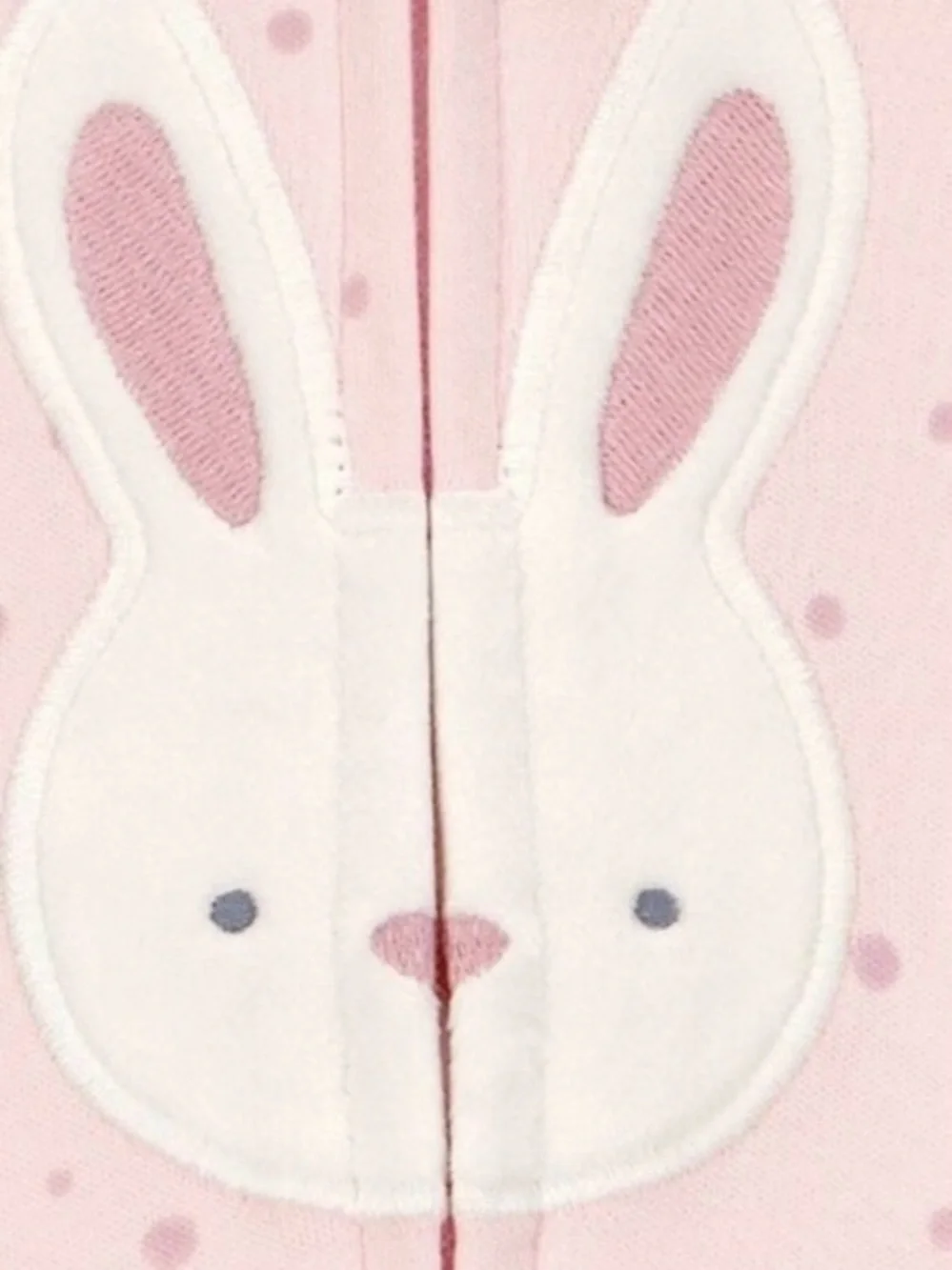 Carter's Light Pink Bunny Footed One-Piece
